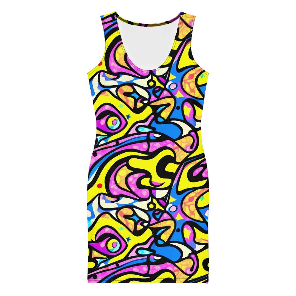 Britto's Odyssey on Bodycon Dress — Front
