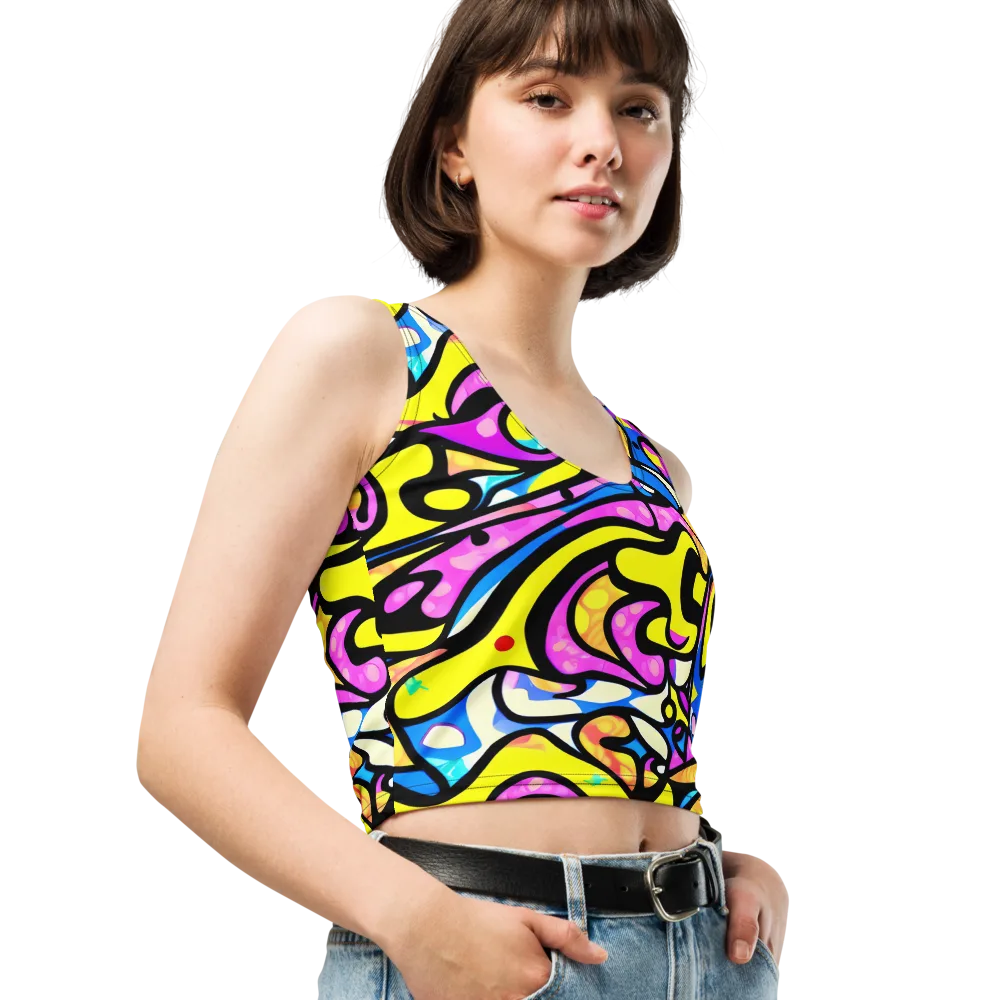 Britto's Odyssey on Crop Top — Right Front