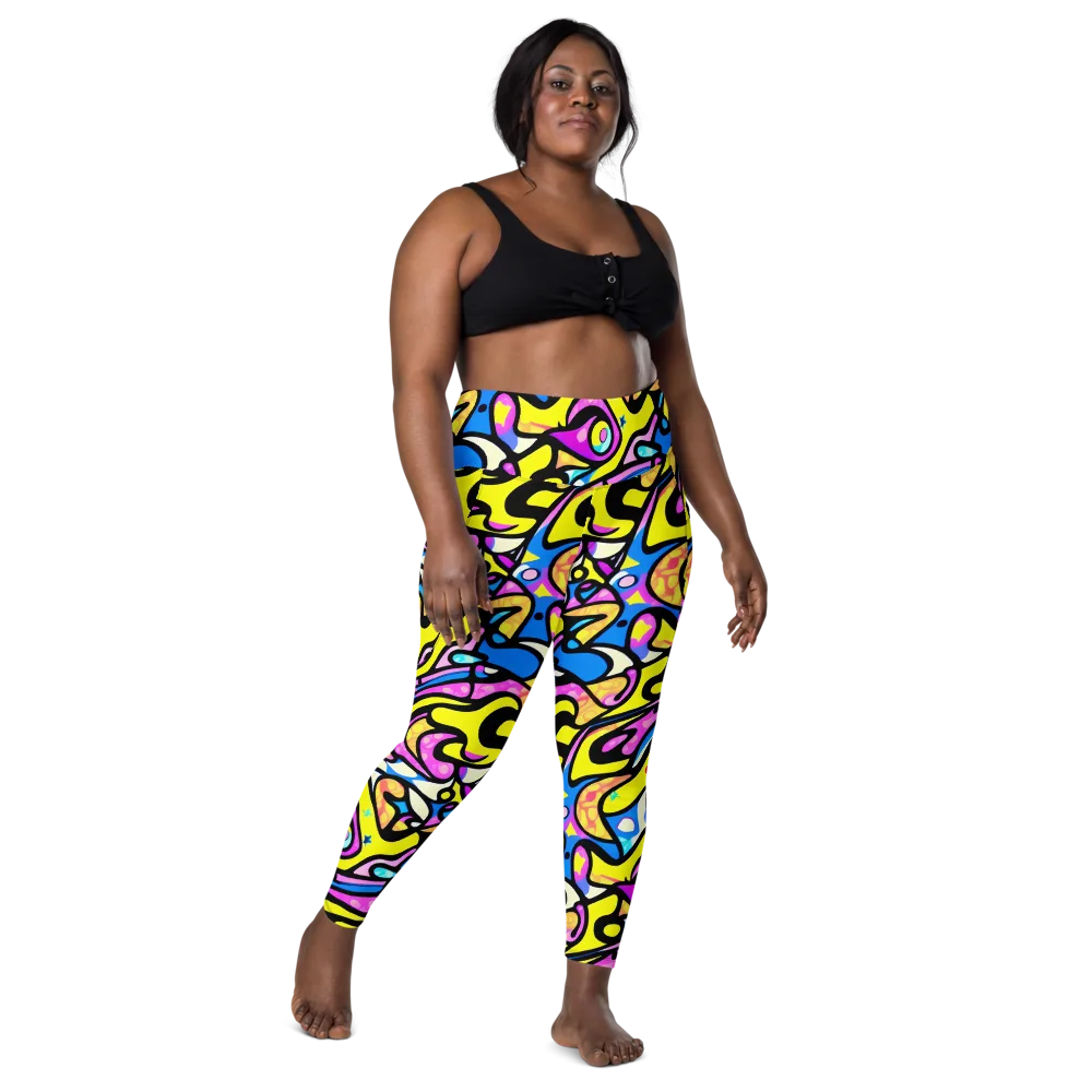 Britto's Odyssey on Leggings with Pockets — Front