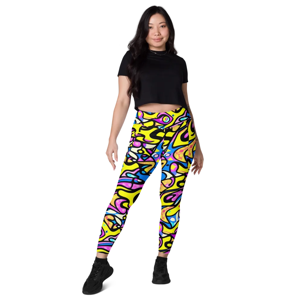 Britto's Odyssey on Leggings with Pockets — Front