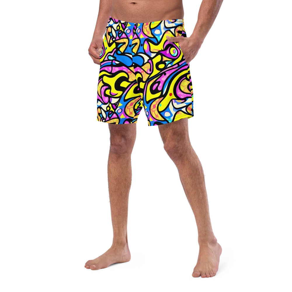 Britto's Odyssey on Swim Trunks — Left Front