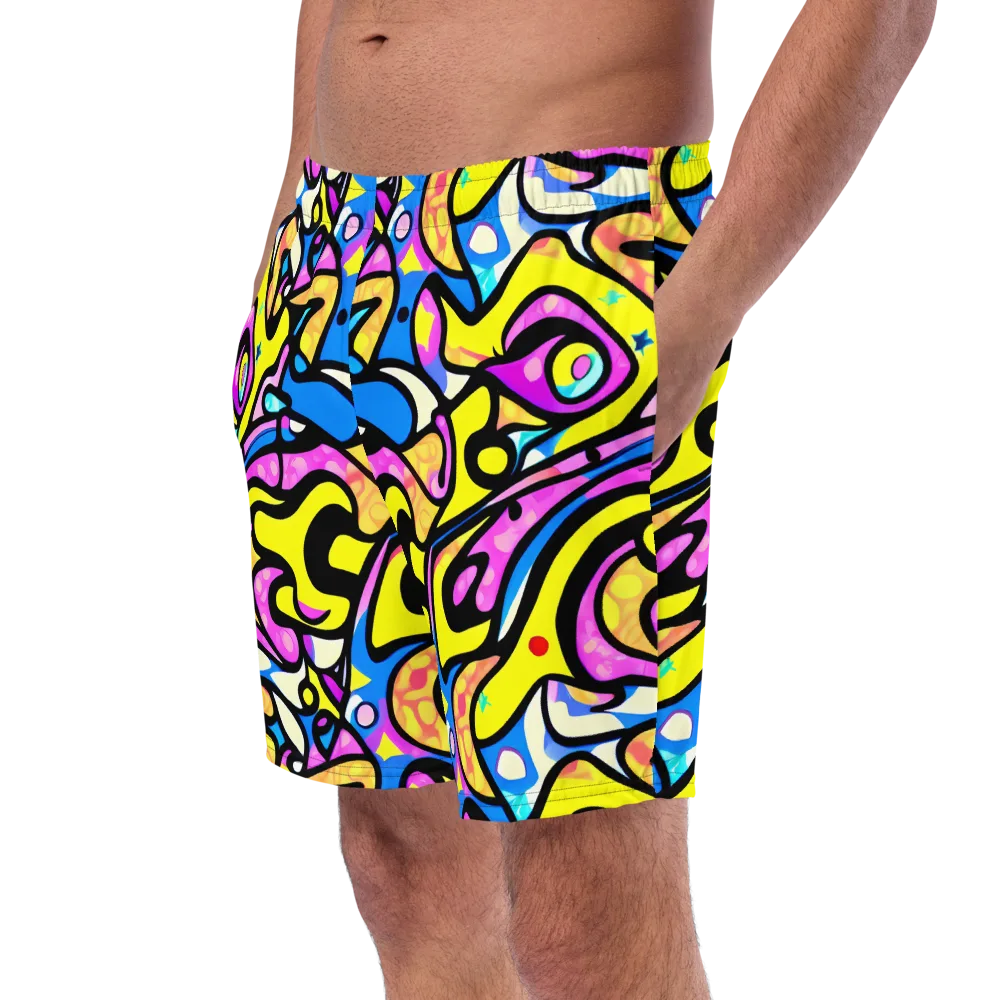 Britto's Odyssey on Swim Trunks — Left Front