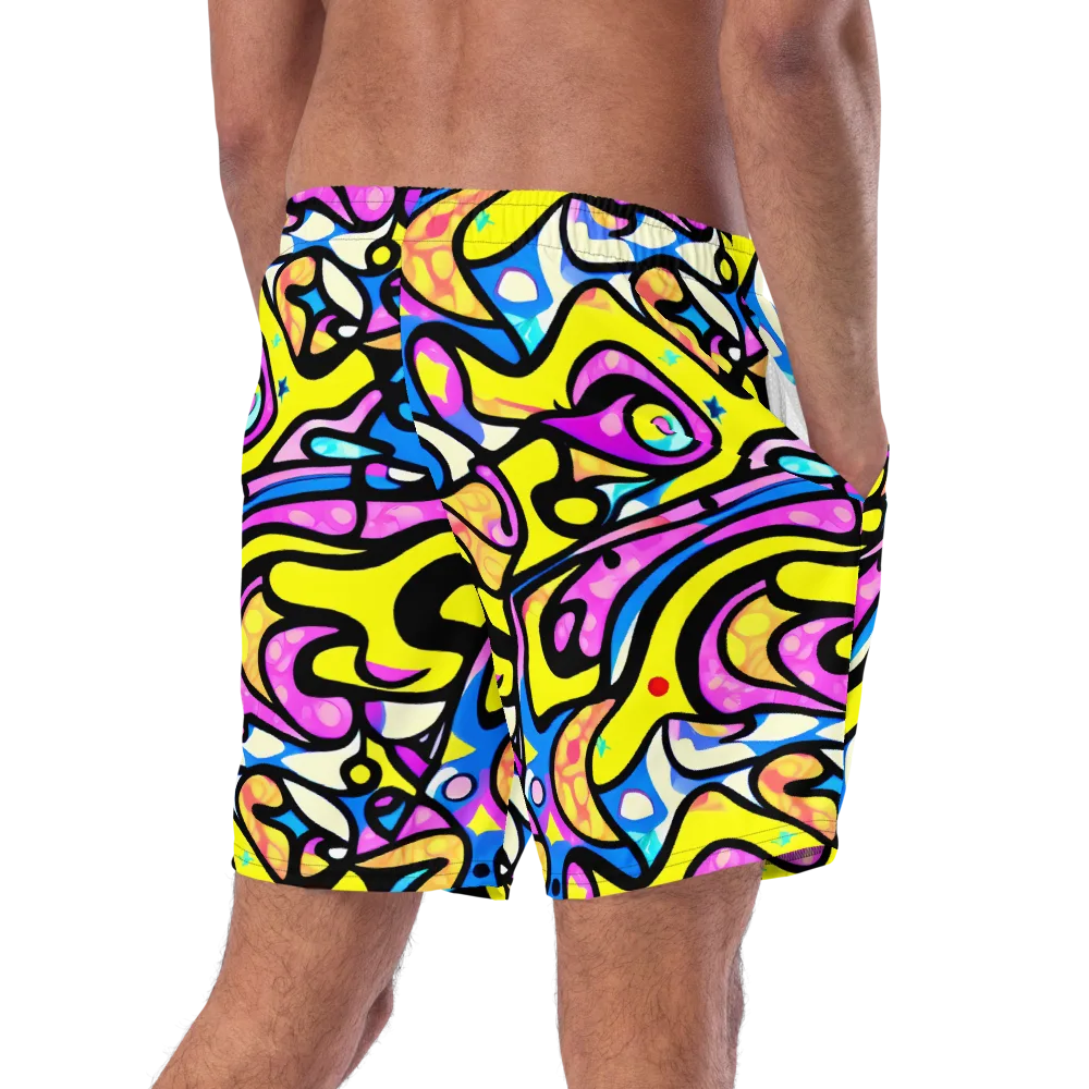 Britto's Odyssey on Swim Trunks — Right Back