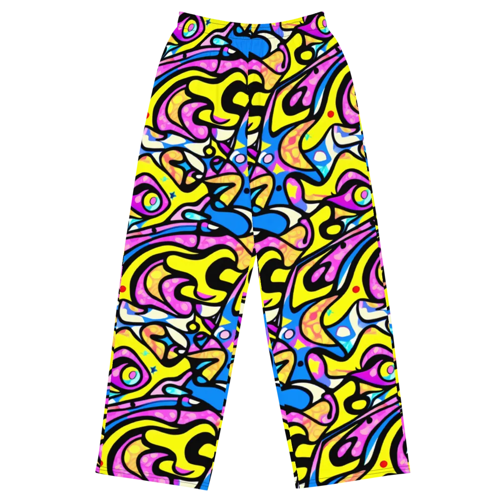 Britto's Odyssey on Wide-Leg Pants — Front