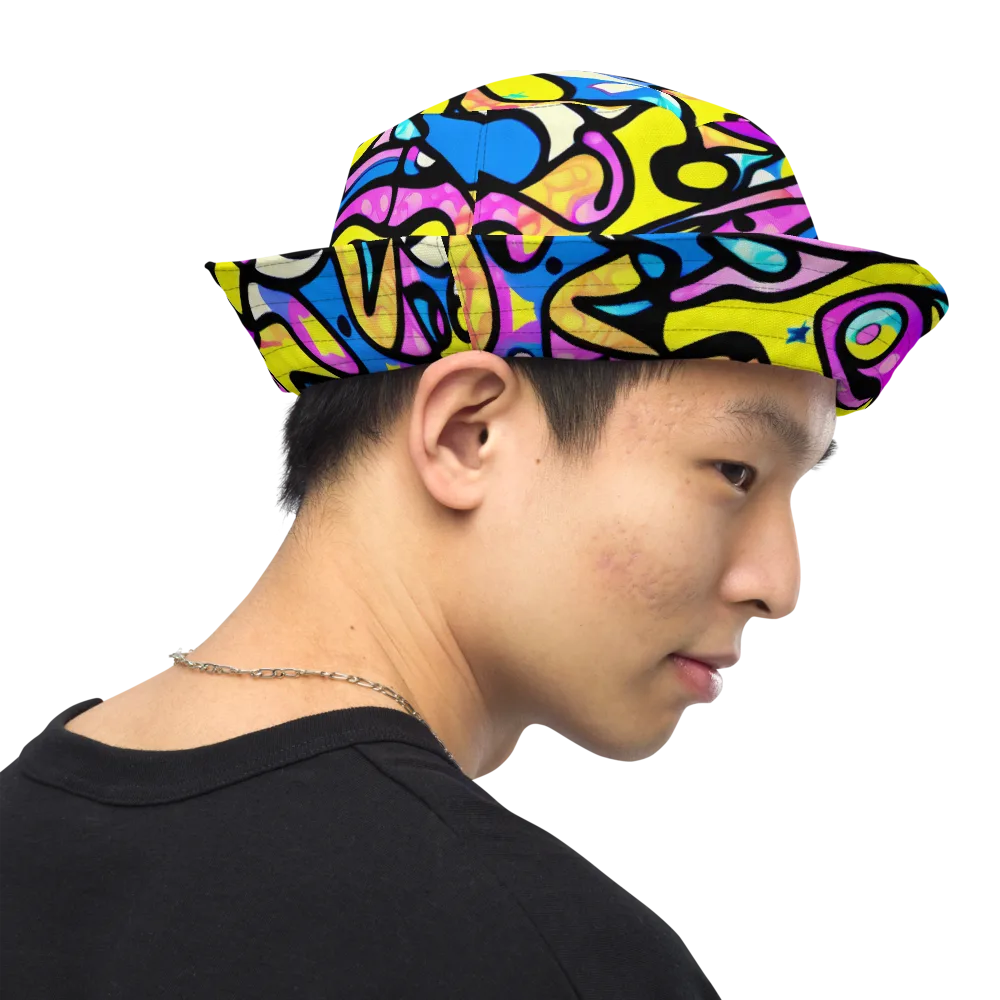 Britto's Odyssey on Reversible Bucket Hat — Right Outside