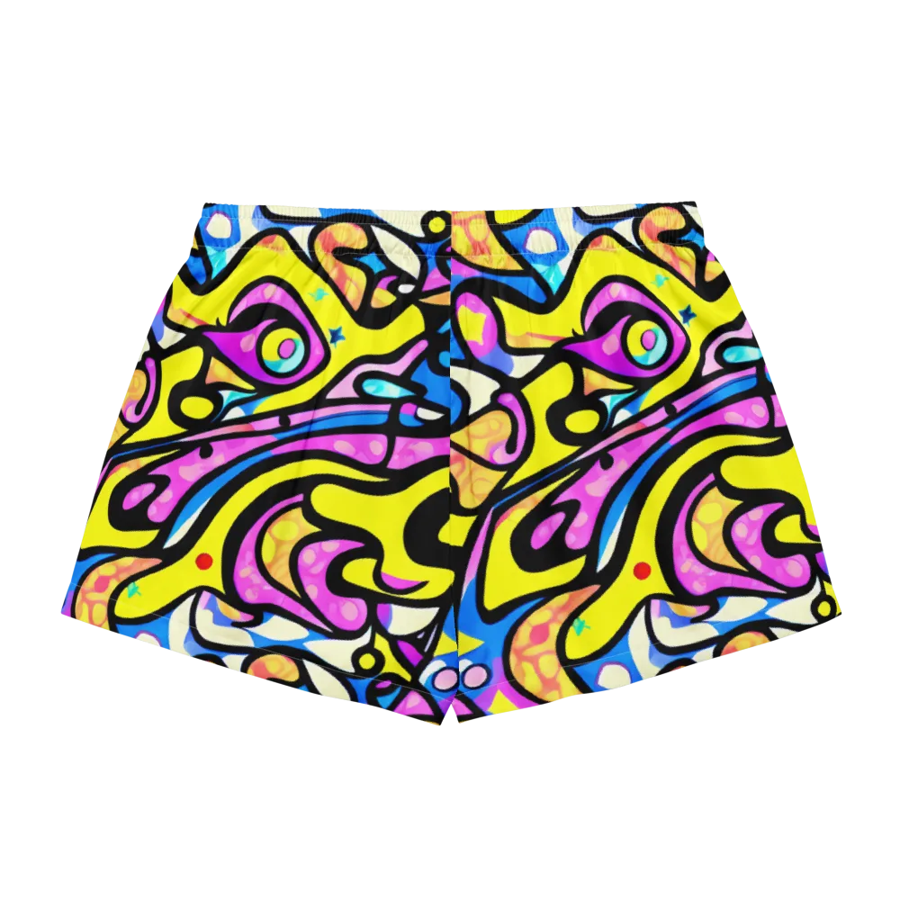 Britto's Odyssey on Women's Pajama Shorts — Back