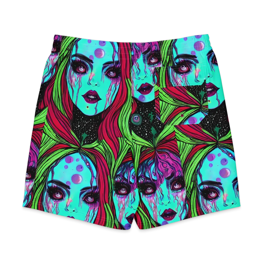 Luminous Nightfall on Men's Board Shorts — Back