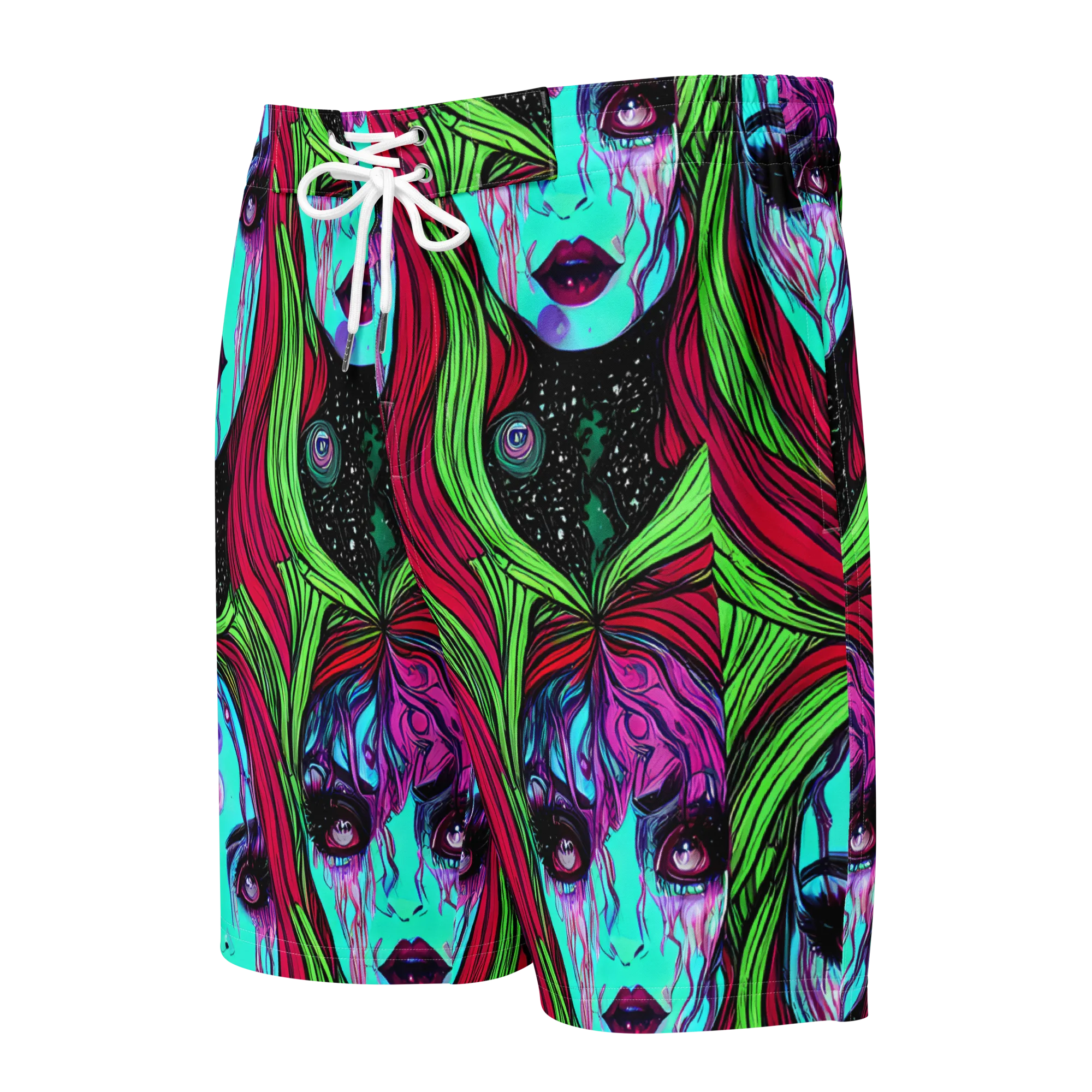 Luminous Nightfall on Men's Board Shorts — Front
