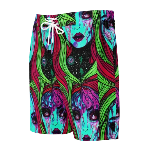 Luminous Nightfall on a Men's Board Shorts