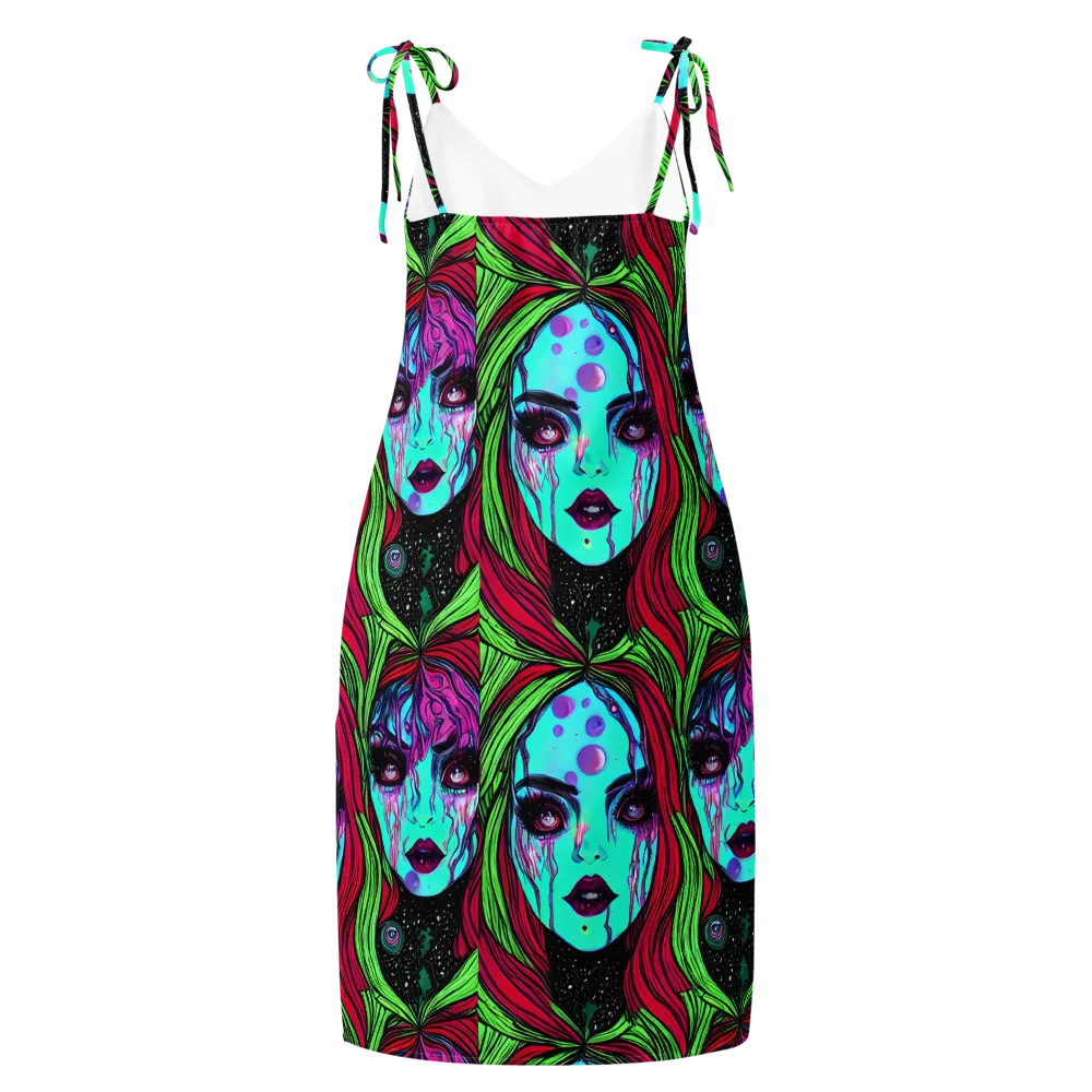 Luminous Nightfall on Slip Dress — Back
