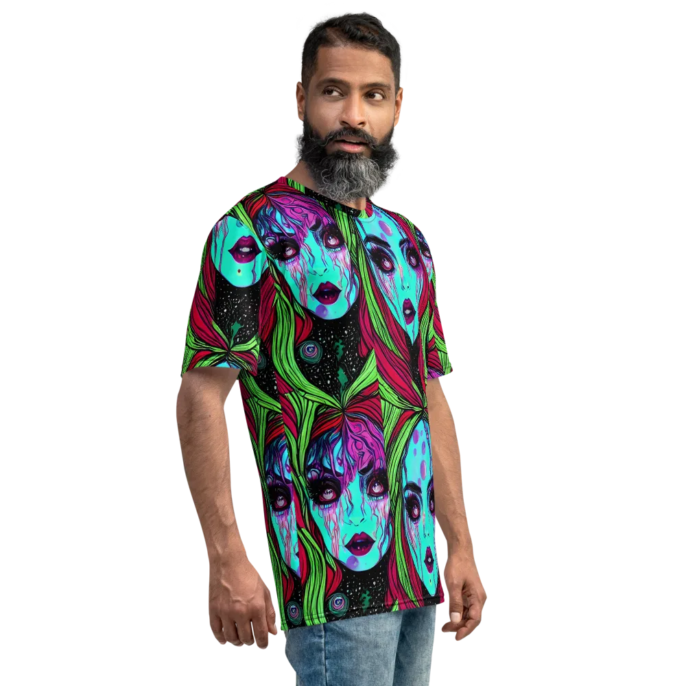 Luminous Nightfall on Men's Crew Neck T-Shirt — Right