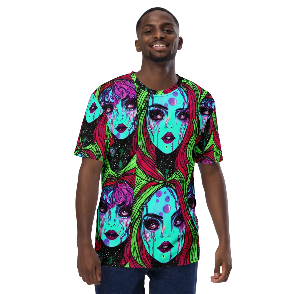 Luminous Nightfall on Men's Crew Neck T-Shirt — Front