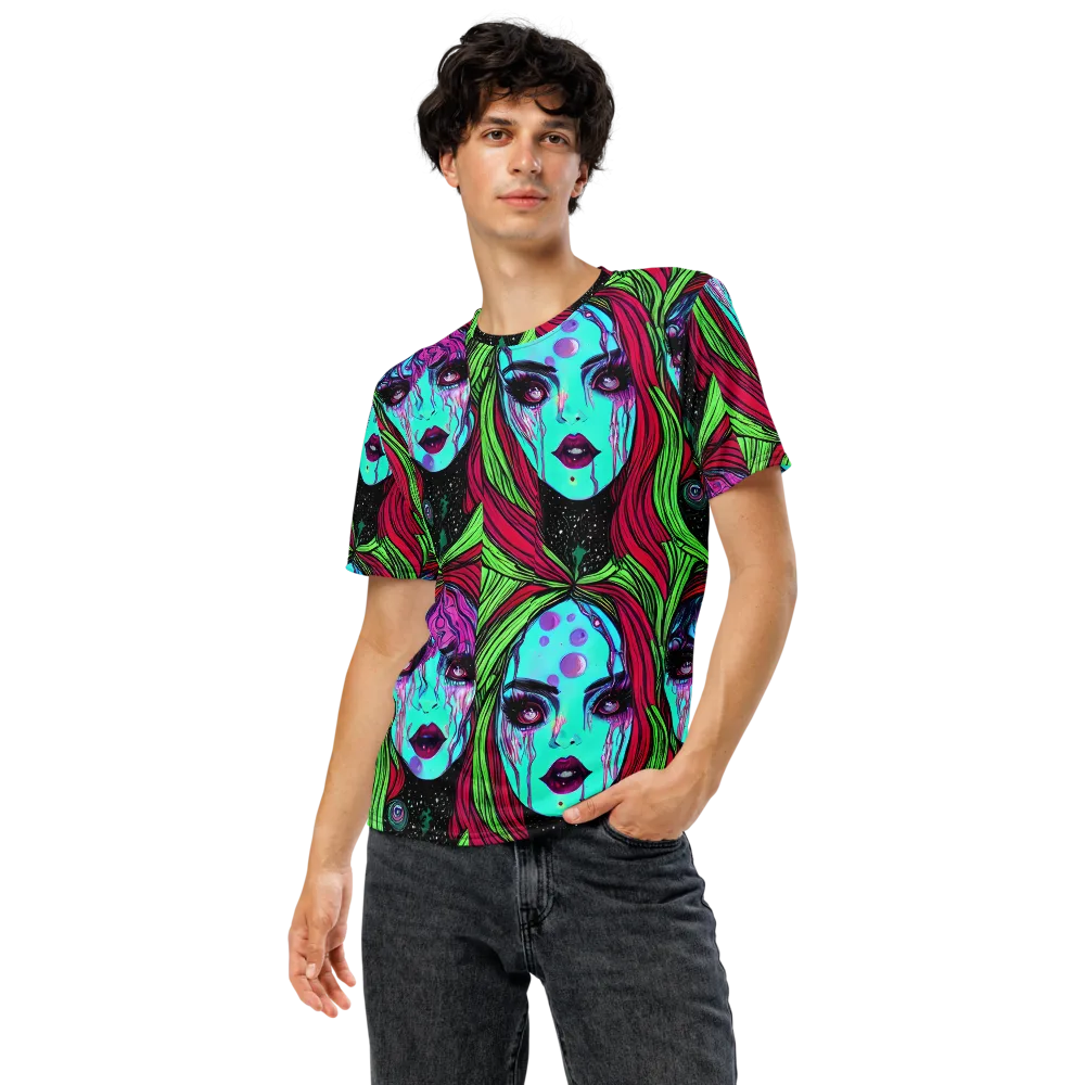Luminous Nightfall on Men's Crew Neck T-Shirt — Front