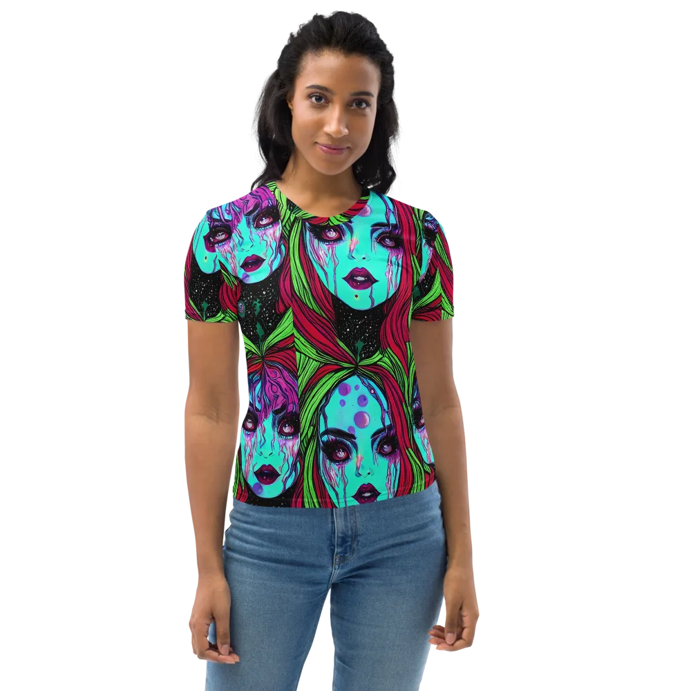Luminous Nightfall on Women's Crew Neck T-Shirt — Front