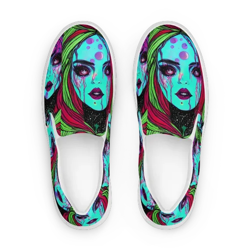 Luminous Nightfall on a Women's Slip-On Canvas Shoes