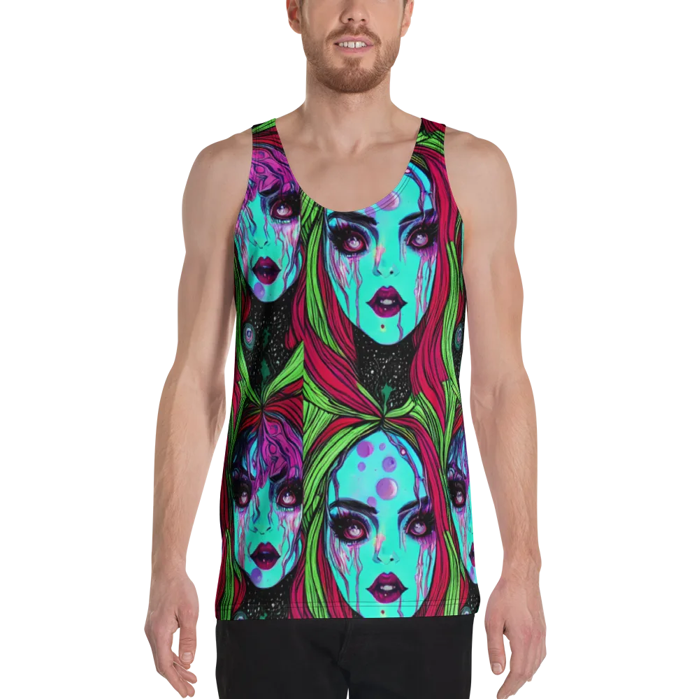 Luminous Nightfall on Men's Tank Top — Front