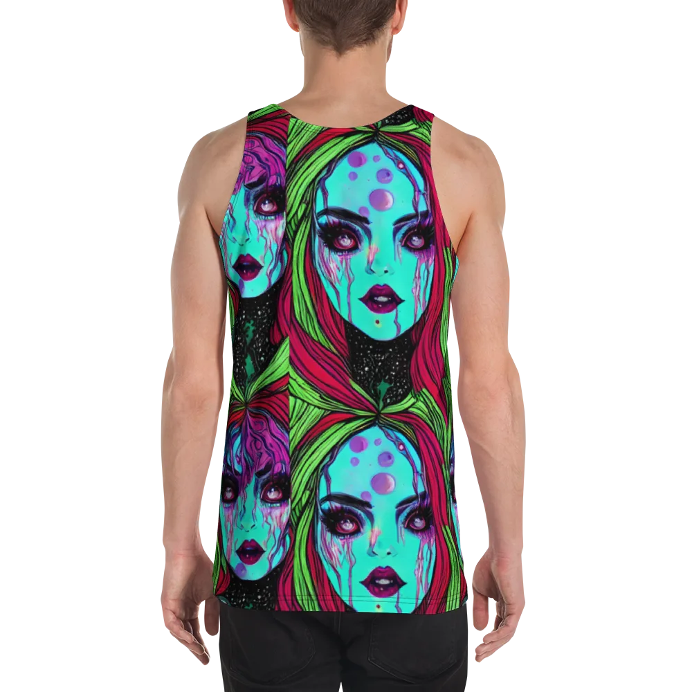 Luminous Nightfall on Men's Tank Top — Back