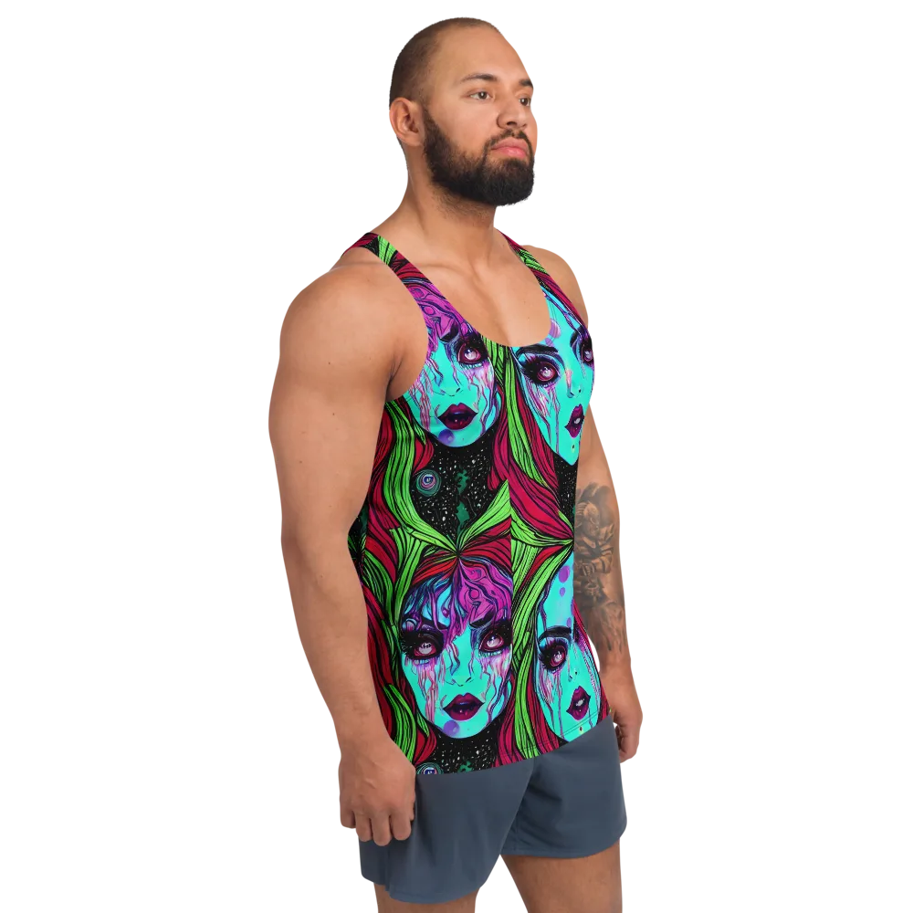 Luminous Nightfall on Men's Tank Top — Right Front