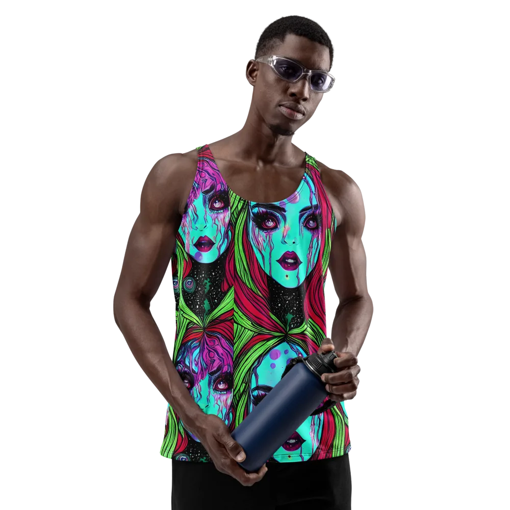 Luminous Nightfall on Men's Tank Top — Front