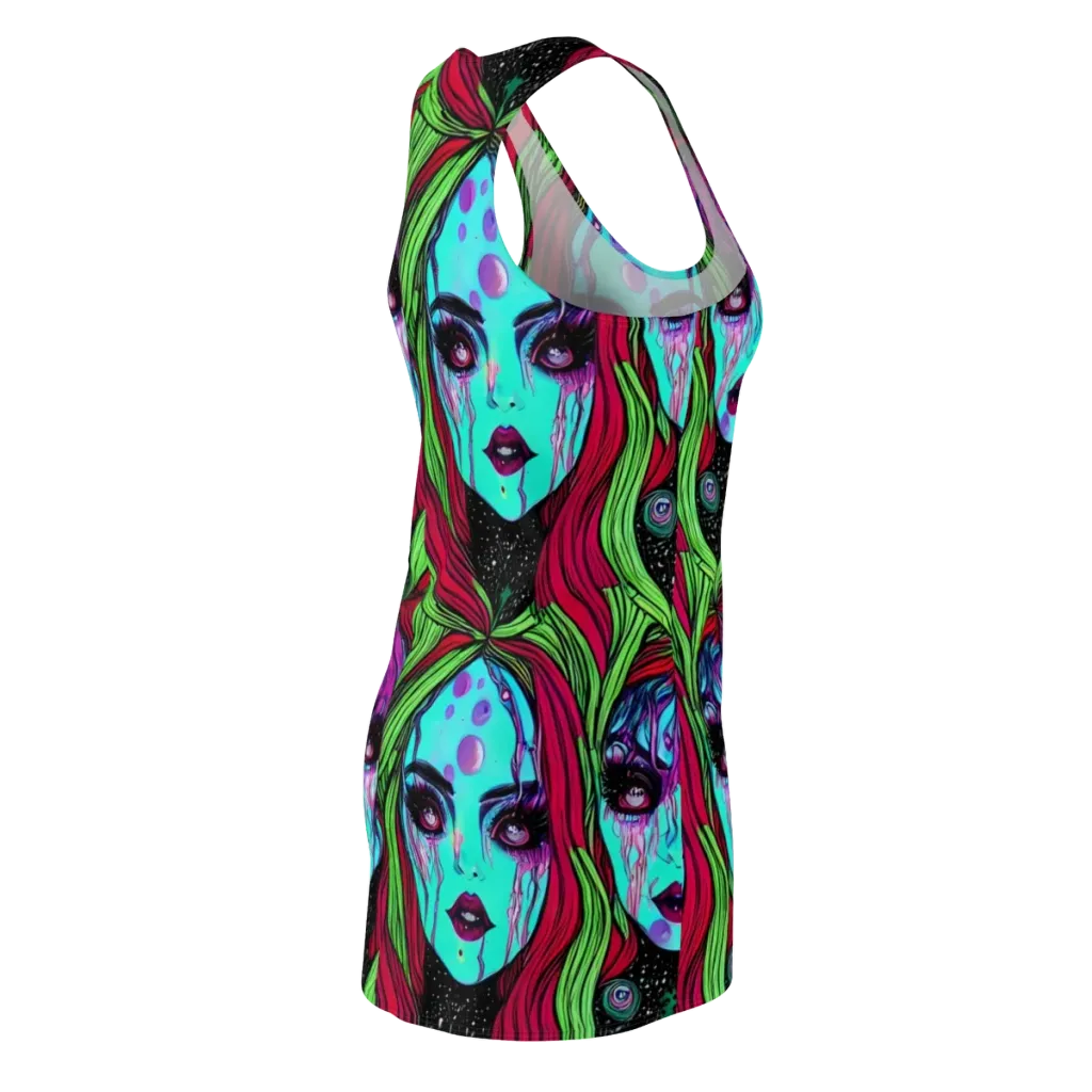 Luminous Nightfall on Racerback Dress — Back Side