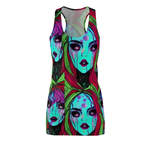 Luminous Nightfall on a Racerback Dress