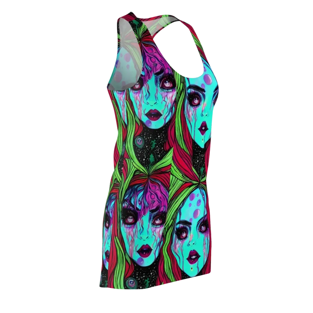Luminous Nightfall on Racerback Dress — Front Side
