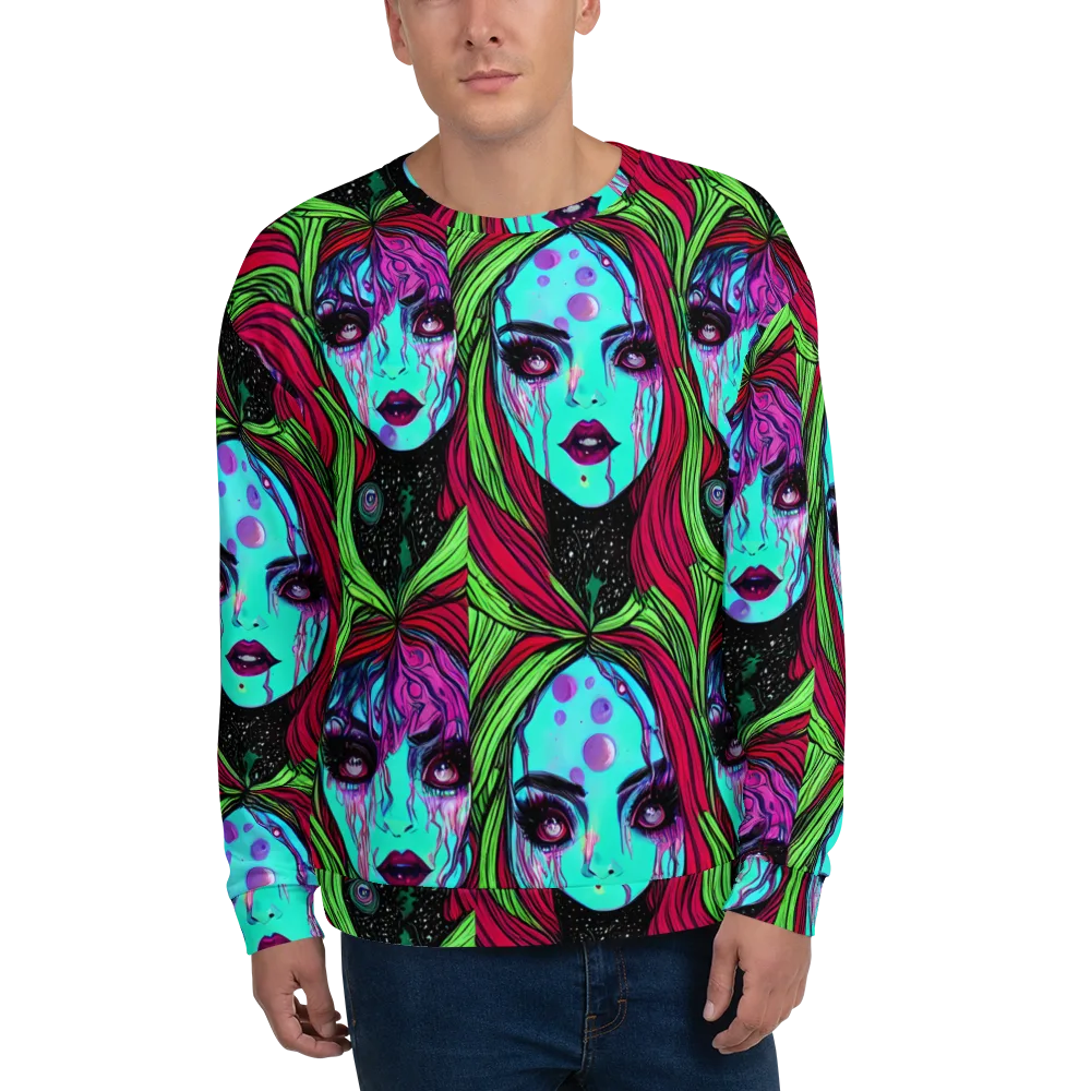 Luminous Nightfall on Sweatshirt — Front