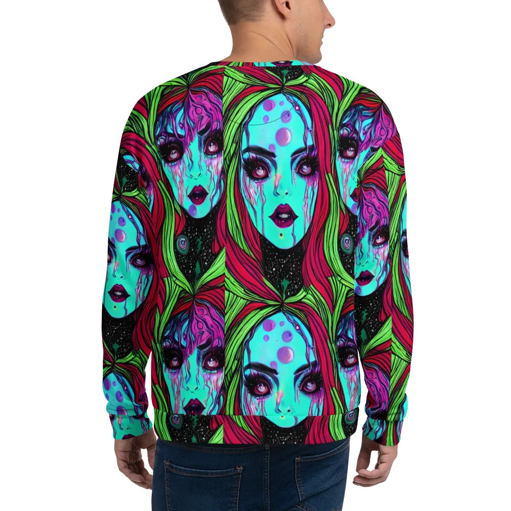 Luminous Nightfall on Sweatshirt — Back