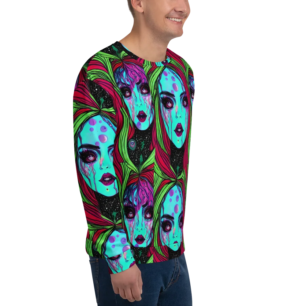 Luminous Nightfall on Sweatshirt — Right Front