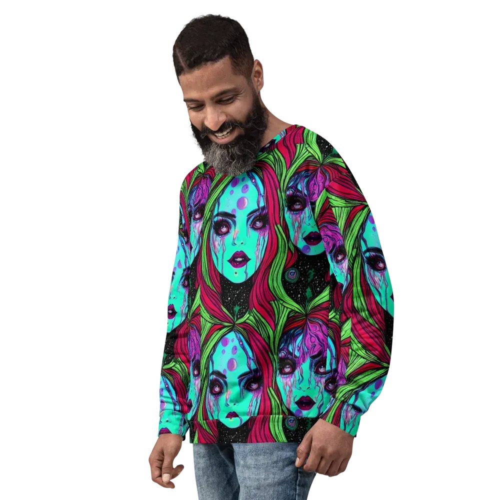 Luminous Nightfall on Sweatshirt — Left Front