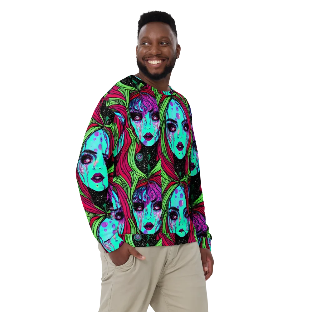 Luminous Nightfall on Sweatshirt — Front