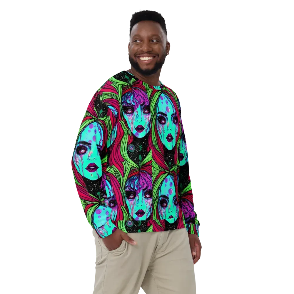 Luminous Nightfall on Sweatshirt — Front