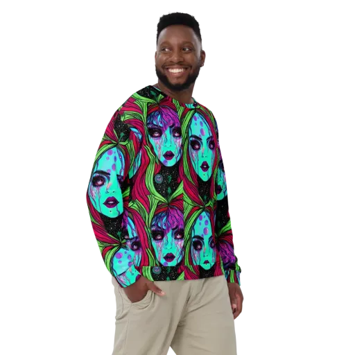 Luminous Nightfall on a Sweatshirt
