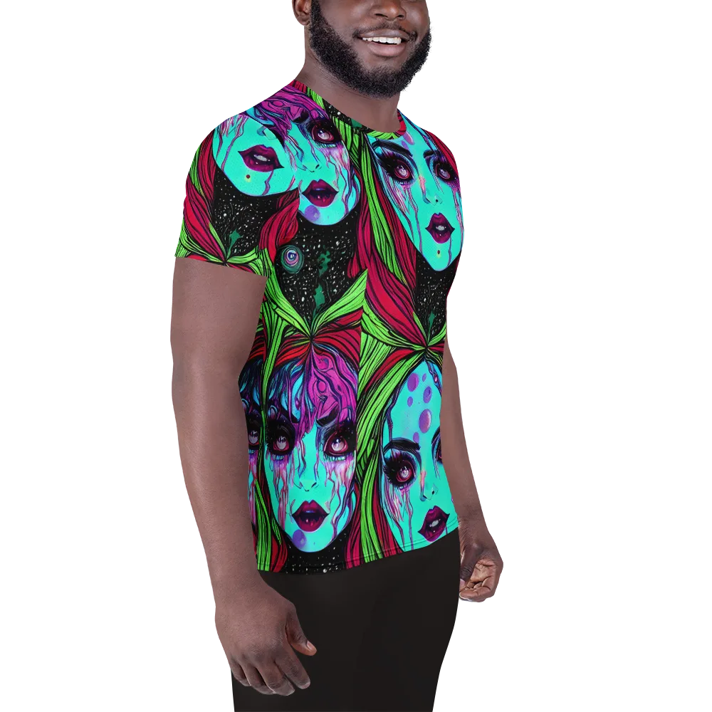 Luminous Nightfall on Men's Athletic T-Shirt — Right