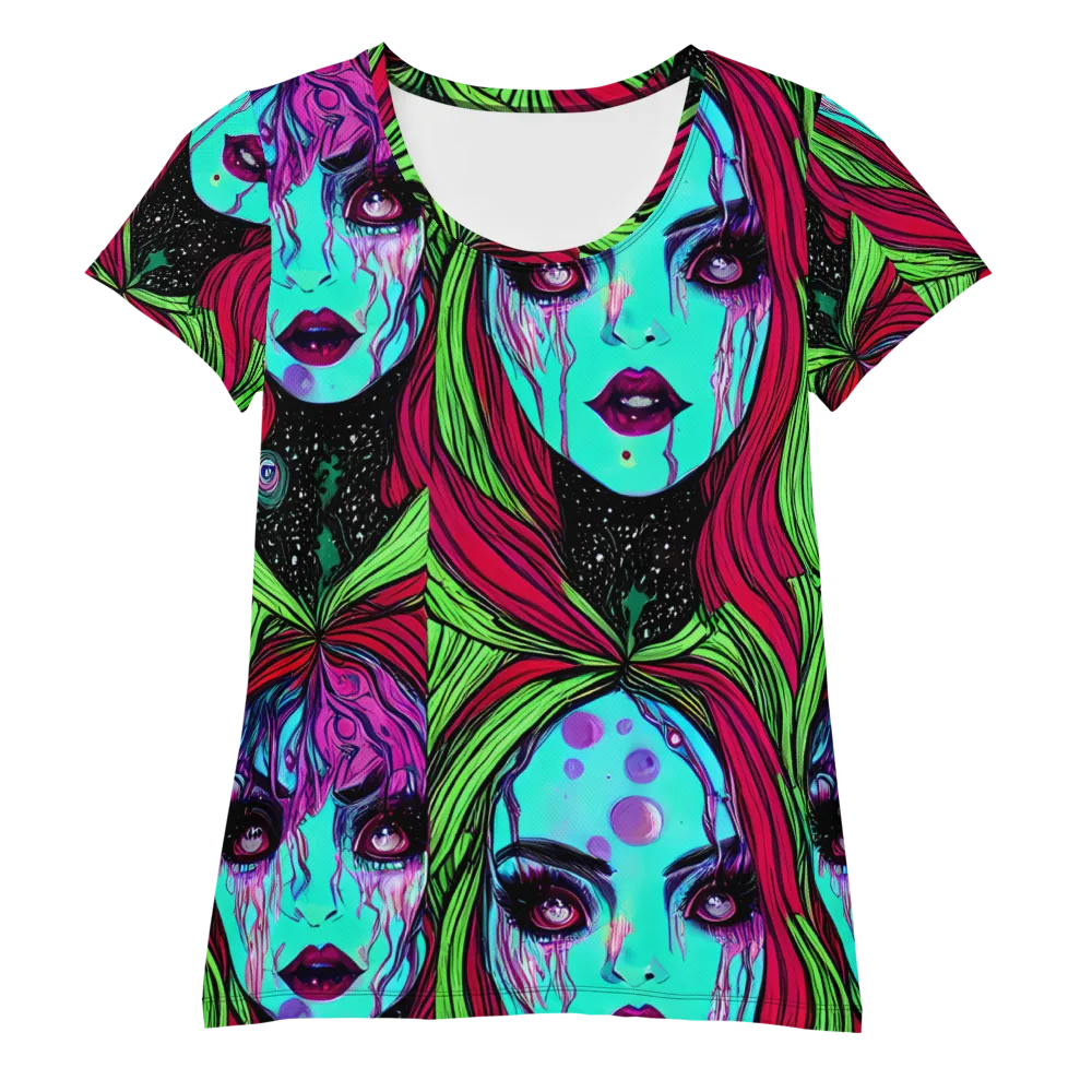 Luminous Nightfall on Women's Athletic T-Shirt — Front
