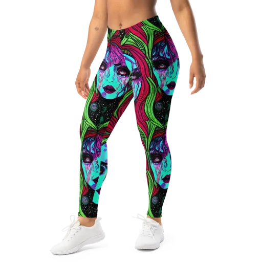 Luminous Nightfall on a Leggings