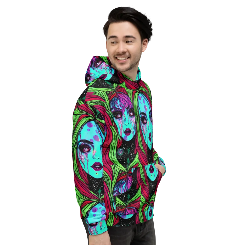 Luminous Nightfall on Hoodie — Right