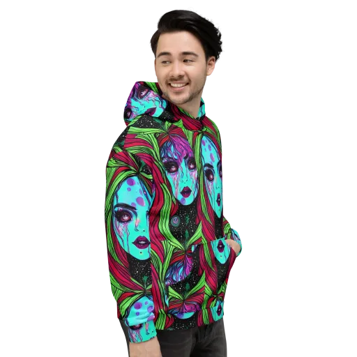 Luminous Nightfall on a Hoodie