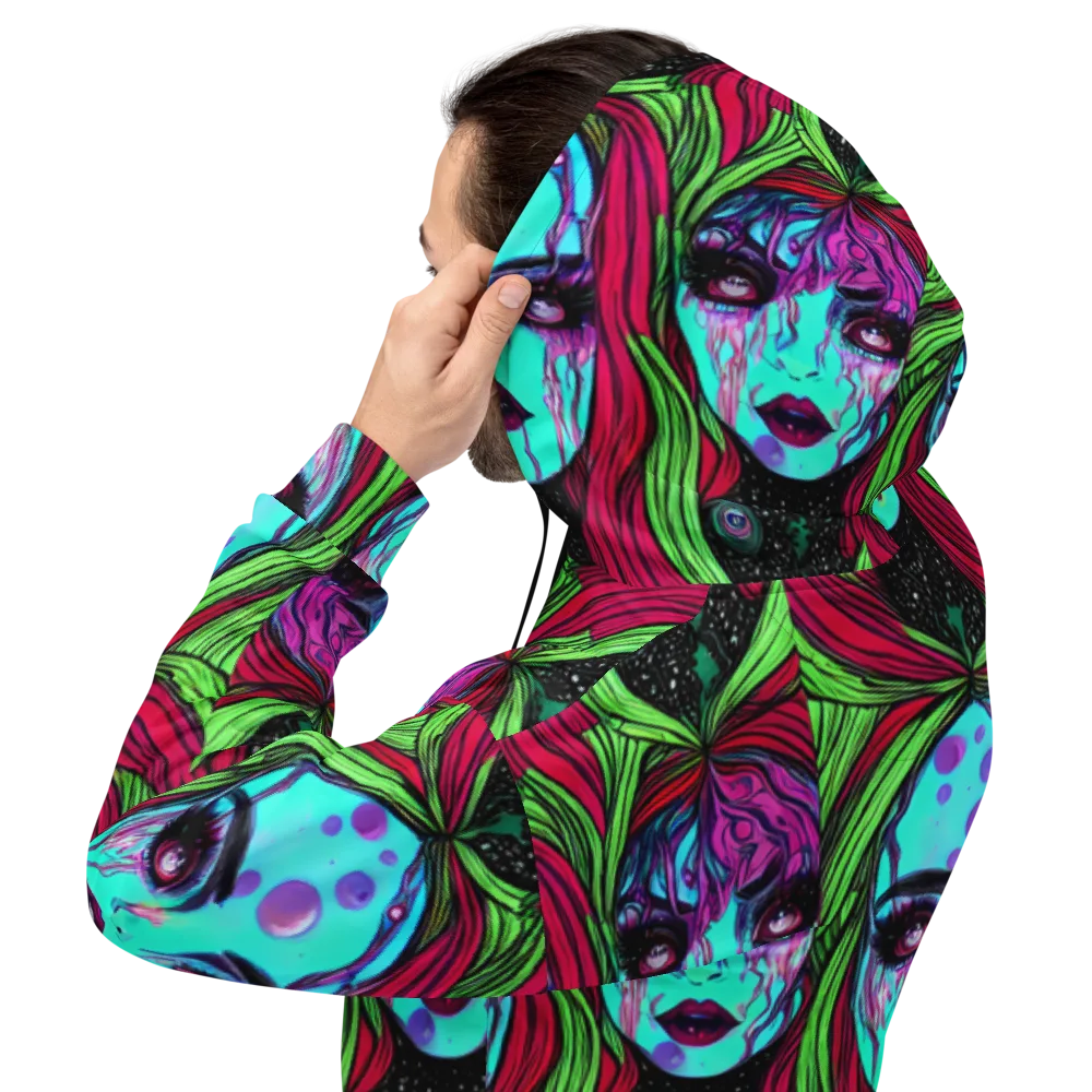 Luminous Nightfall on Hoodie — Back