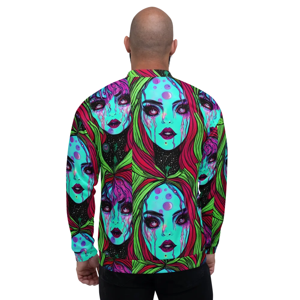 Luminous Nightfall on Bomber Jacket — Back