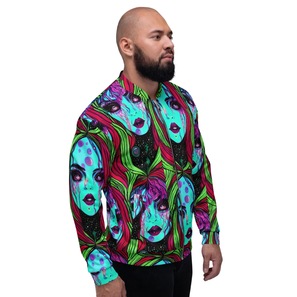 Luminous Nightfall on Bomber Jacket — Right