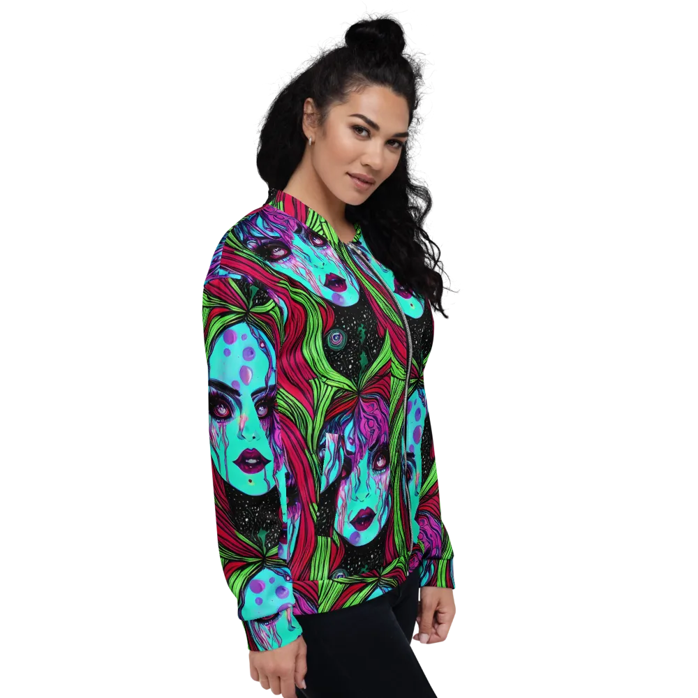 Luminous Nightfall on Bomber Jacket — Right