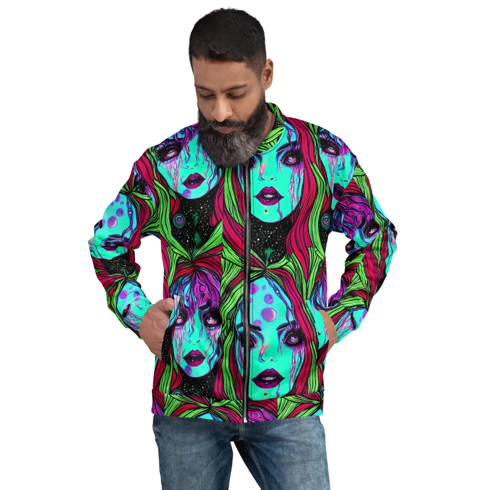 Luminous Nightfall on Bomber Jacket — Front