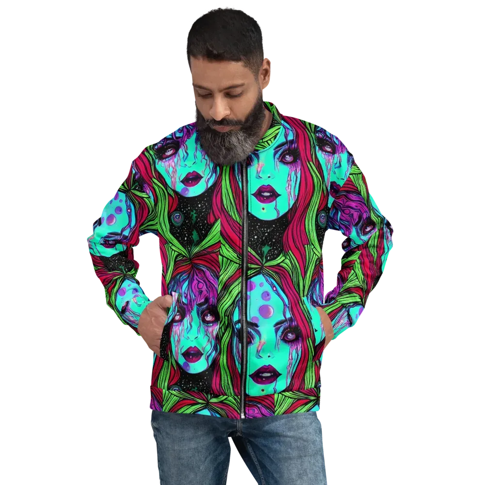 Luminous Nightfall on Bomber Jacket — Front