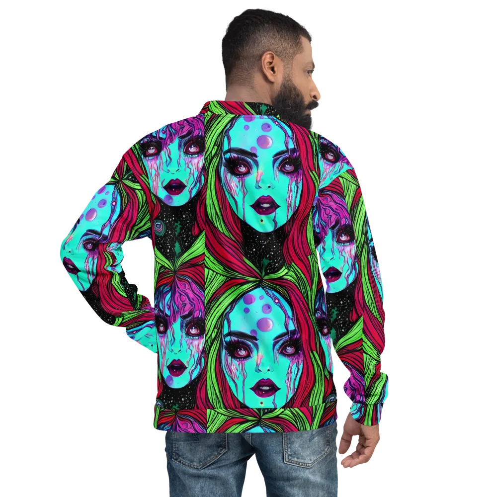 Luminous Nightfall on Bomber Jacket — Back