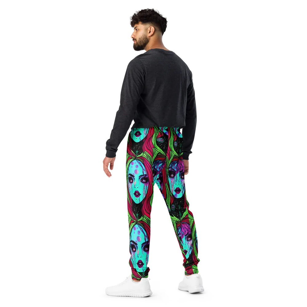 Luminous Nightfall on Men's Joggers — Back