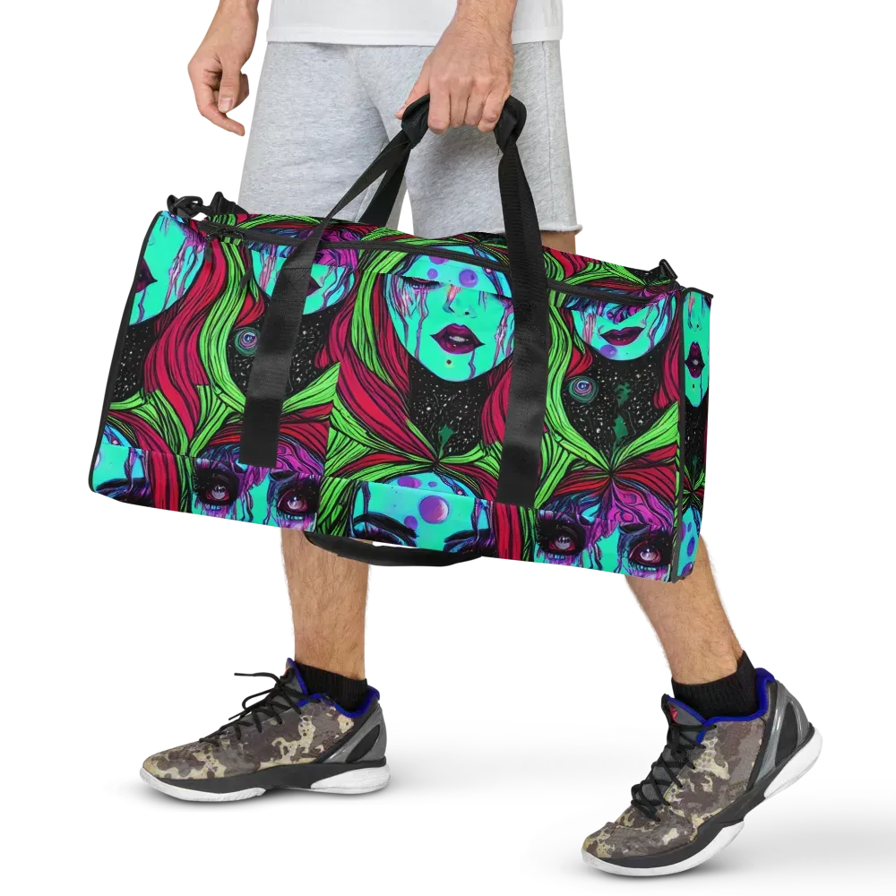 Luminous Nightfall on Duffle Bag — Front
