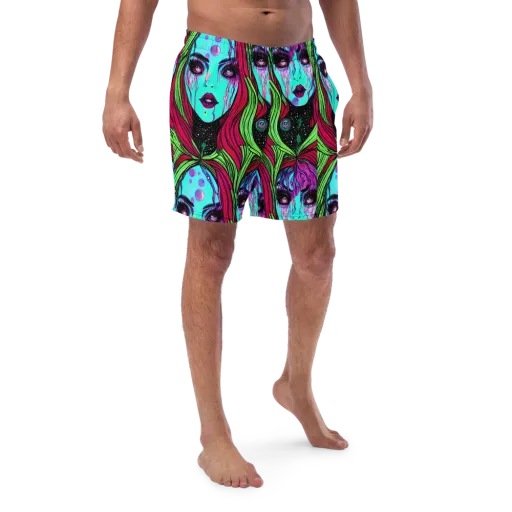 Luminous Nightfall on a Swim Trunks