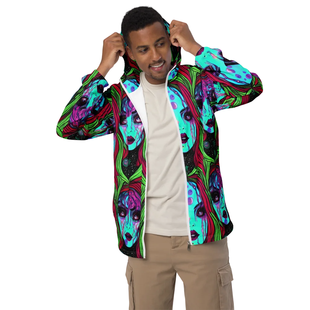 Luminous Nightfall on Men's Windbreaker — Front