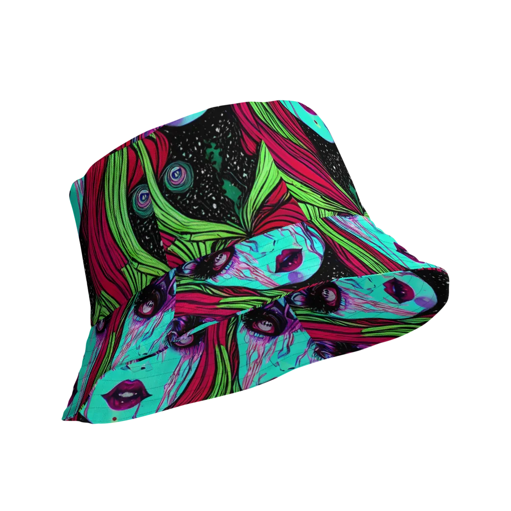 Luminous Nightfall on Reversible Bucket Hat — Product details Outside